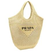 Prada Vintage Pre-owned Paels handvskor Beige, Dam