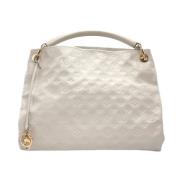 Louis Vuitton Vintage Pre-owned Tyg axelremsvskor White, Dam