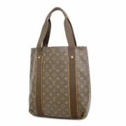 Louis Vuitton Vintage Pre-owned Tyg totevskor Brown, Dam