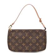 Louis Vuitton Vintage Pre-owned Canvas handvskor Brown, Dam