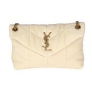 Yves Saint Laurent Vintage Pre-owned Laeder axelremsvskor Beige, Dam