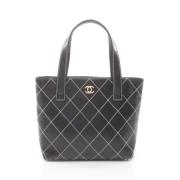 Chanel Vintage Pre-owned Laeder axelremsvskor Black, Dam