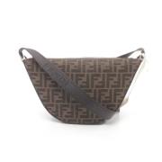 Fendi Vintage Pre-owned Canvas axelremsvskor Brown, Dam