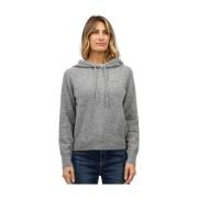 MC2 Saint Barth Broderad huvtröja sweatshirt Gray, Dam