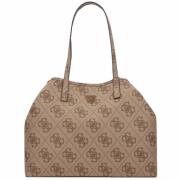 Guess Stilfull Vikky Large Tote Väska för Kvinnor Beige, Dam