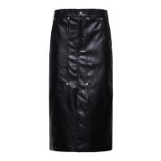 Isabel Marant Étoile Svart Kjol Angele-Gb Stil Black, Dam