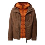 C.p. Company Vändbar Gore-Tex Jacka med Dun Brown, Herr