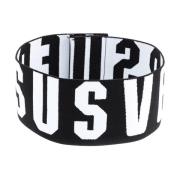 Versus Versace Svart Logotyp Choker Halsband Black, Dam