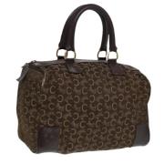 Celine Vintage Pre-owned Canvas handvskor Brown, Dam