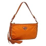 Prada Vintage Pre-owned Nylon prada-vskor Orange, Dam