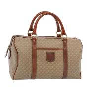 Celine Vintage Pre-owned Laeder handvskor Beige, Dam