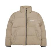 Woodbird Snygg Puff Dragkedja Jacka Beige, Herr