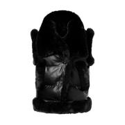 Goldbergh Fabienne Faux Fur Bodywarmer Gilet Black, Dam