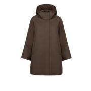 People of Shibuya Teknisk Parka med Huva och Termisk Vaddering Brown, ...