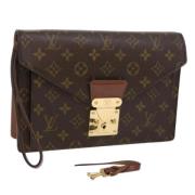 Louis Vuitton Vintage Pre-owned Canvas louis-vuitton-vskor Brown, Dam