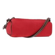 Burberry Vintage Pre-owned Canvas axelremsvskor Red, Dam