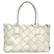 Bottega Veneta Vintage Pre-owned Laeder axelremsvskor White, Dam