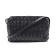 Bottega Veneta Vintage Pre-owned Laeder axelremsvskor Black, Dam