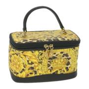 Versace Pre-owned Pre-owned Belagd canvas necessrer Yellow, Dam