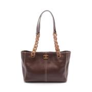 Chanel Vintage Pre-owned Laeder chanel-vskor Brown, Dam