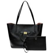 Salvatore Ferragamo Pre-owned Pre-owned Tyg totevskor Black, Dam