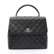 Chanel Vintage Pre-owned Tyg chanel-vskor Black, Dam