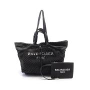 Balenciaga Vintage Pre-owned Canvas handvskor Black, Dam