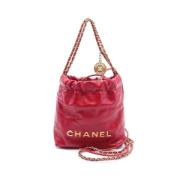 Chanel Vintage Pre-owned Laeder chanel-vskor Red, Dam