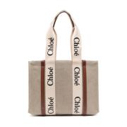 Chloé Vit Woody Toteväska Multicolor, Dam