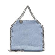 Stella McCartney Blå Falabella Tiny Tote Väska Blue, Dam