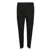 Stone Island Regular Tapered Byxor Black, Herr