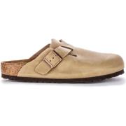 Birkenstock Elegant Pin Buckle Träsko i Tobak Beige, Herr