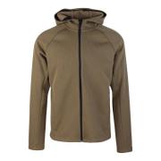 Colmar Brun Dragkedja Hoodie Extra Varm Brown, Herr