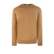 Paolo Pecora Brun Crew Neck Sweater Regular Fit Brown, Herr