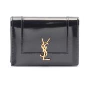 Yves Saint Laurent Vintage Pre-owned Laeder plnbcker Black, Dam