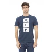 Baldinini Kortärmad Rund Hals T-shirt Blue, Herr