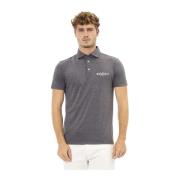 Baldinini Broderad Logotyp Polo Skjortor Trend Gray, Herr