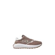 Emporio Armani EA7 Bruna Sneakers Modern Sportig Stil Brown, Herr