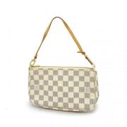 Louis Vuitton Vintage Pre-owned Tyg kuvertvskor White, Dam