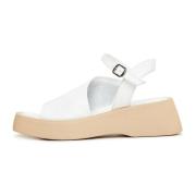 Cesare Gaspari Casual plattformsandaler - Vit White, Dam