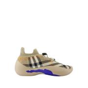 Burberry Neptune Sneakers - Nylon - Beige Beige, Dam