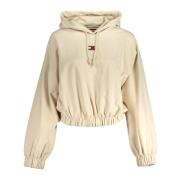 Tommy Hilfiger Beige Sweatshirt med Tryck och Långa ärmar Beige, Dam