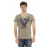 Trussardi Kortärmad V-ringad T-shirt Green, Herr