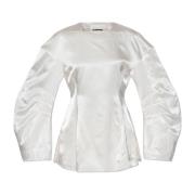 Jil Sander Glittrande Topp White, Dam