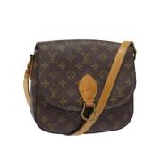 Louis Vuitton Vintage Pre-owned Canvas axelremsvskor Brown, Dam