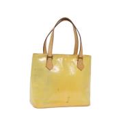 Louis Vuitton Vintage Pre-owned Laeder axelremsvskor Beige, Dam