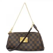 Louis Vuitton Vintage Pre-owned Tyg axelremsvskor Brown, Dam