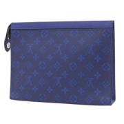 Louis Vuitton Vintage Pre-owned Canvas kuvertvskor Blue, Dam