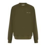 Samsøe Samsøe Sweatshirt med Norsbro-logotyp Green, Herr