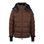 Moncler Kort Dunjacka Montgetech Ski Fw24 Brown, Herr